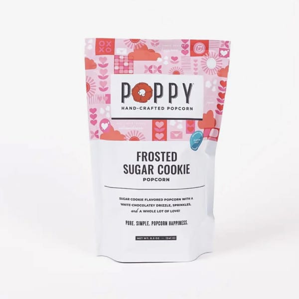 Frosted Sugar Cookie Poppy Popcorn