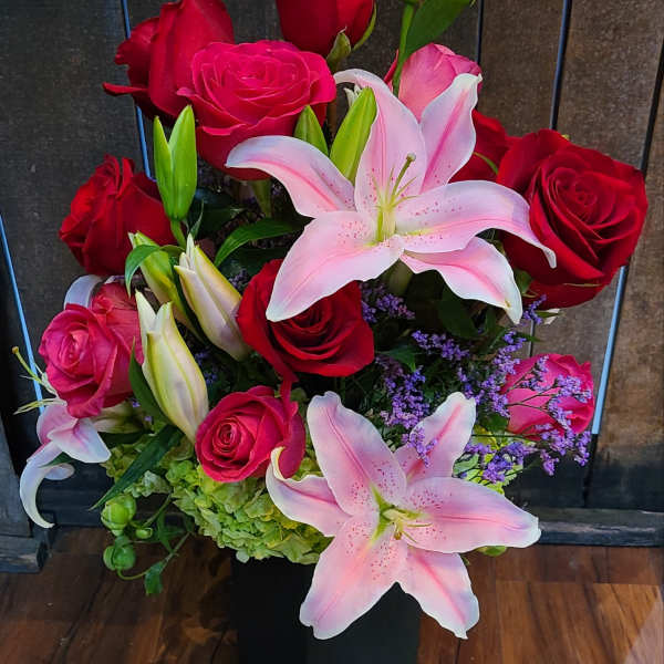 Lilies, roses and romance