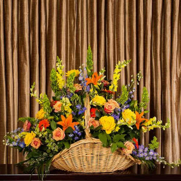 BK # 01 Bright Fireside Basket