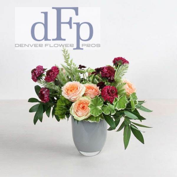 Peaches and Pinks Summer Garden Roses & Herbs