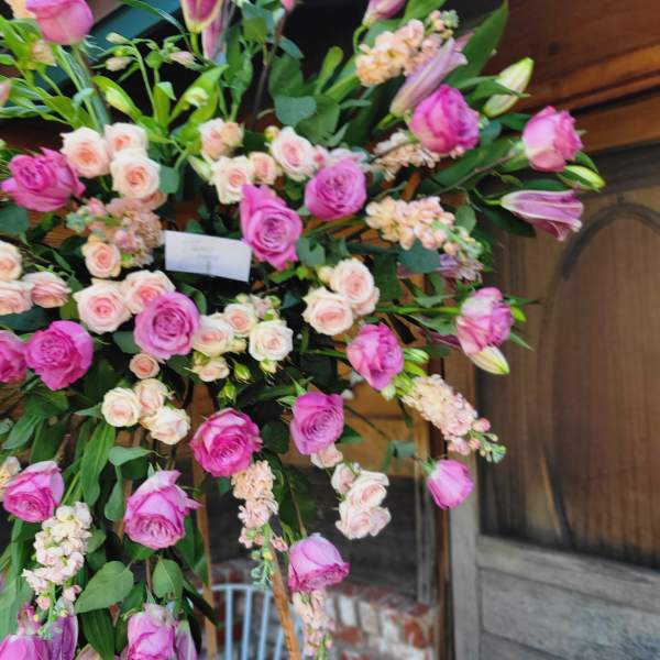 Forever Treasured Double Standing Funeral Spray