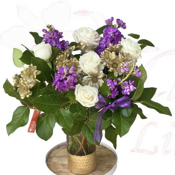 White Rose & Stock Treasured Mix Bouquet