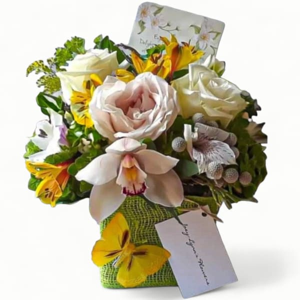 Citrus Rose And Orchids Blossoms Beauty Designer's Choice