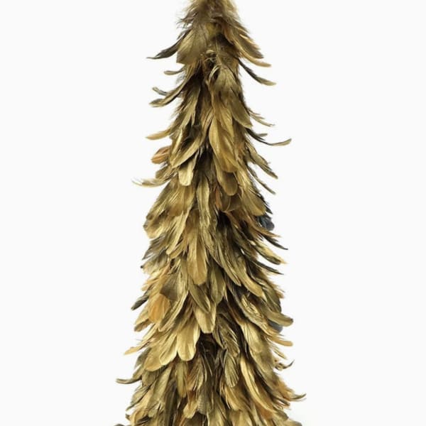 Schlappen Feather Tree - 24" Gilded with Paint - Black