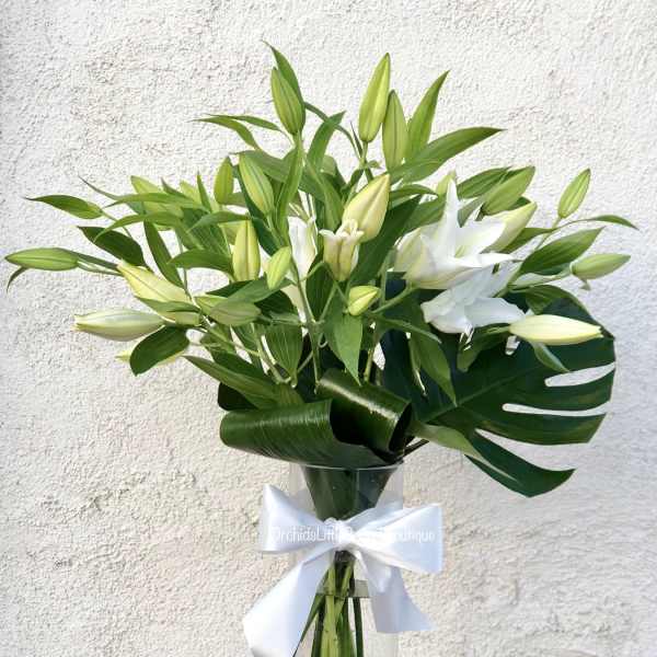Comfort Lady White Lily Bouquet