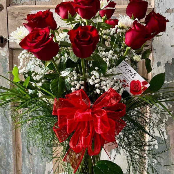 The Perfect Dozen ... Red Roses by Petals