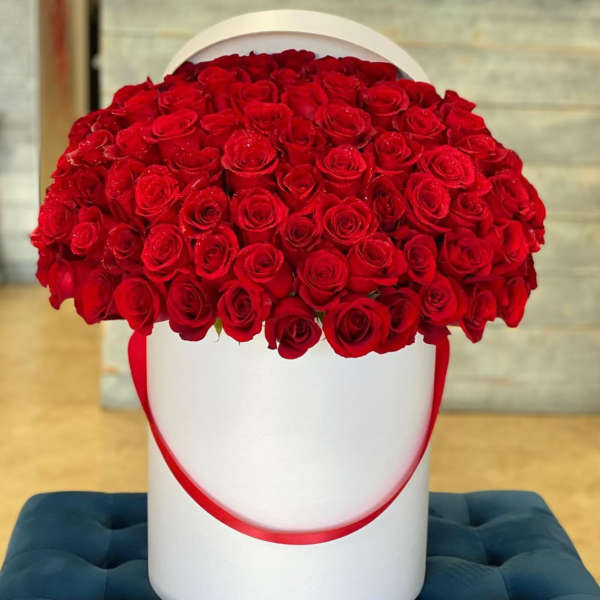 75 Rose Box Arrangement