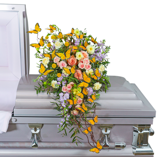 Wind Beneath My Wings Casket Spray