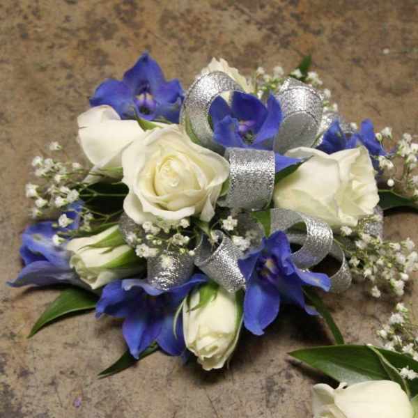 Blue Beauty Wristlet