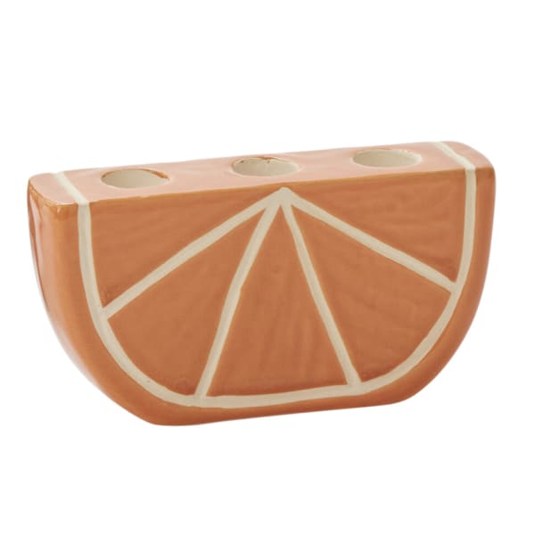 Orange Slice Bud Vase