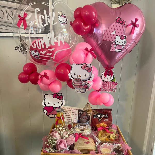 Desayuno tematica hello kitty