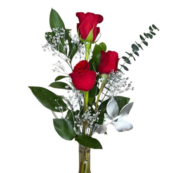 3'S Charm Red Rose