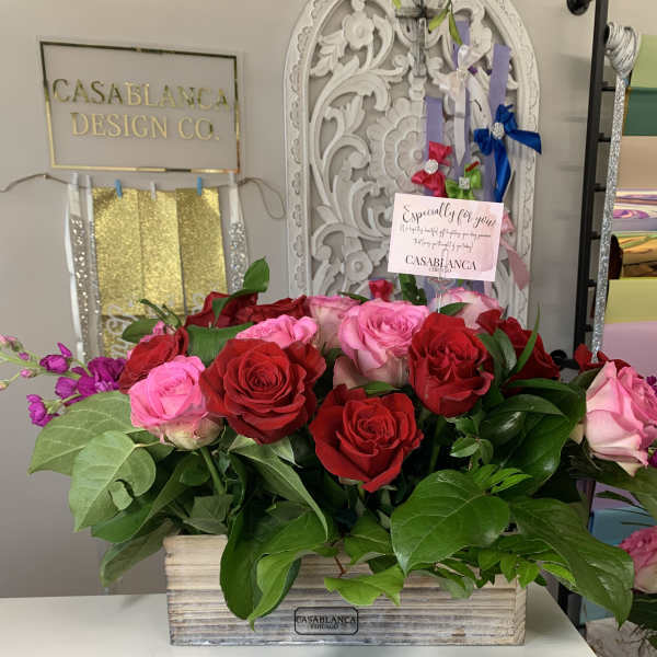 Mixed Berry Into You Centerpiece