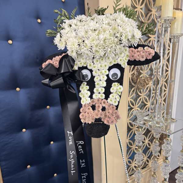 Funeral cow spray custom design