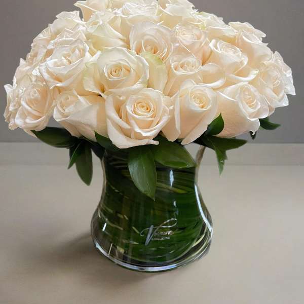 Pure Love with White Roses !