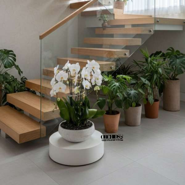 White Phalaenopsis Orchid – Refined Modern Design