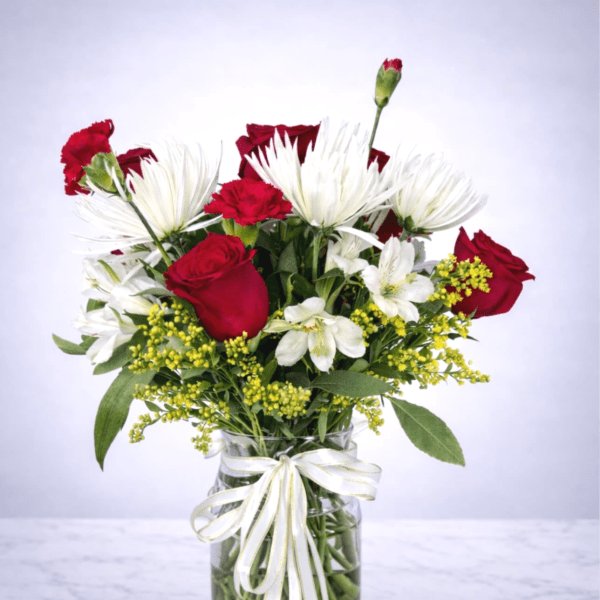 Crimson Snow Elegance