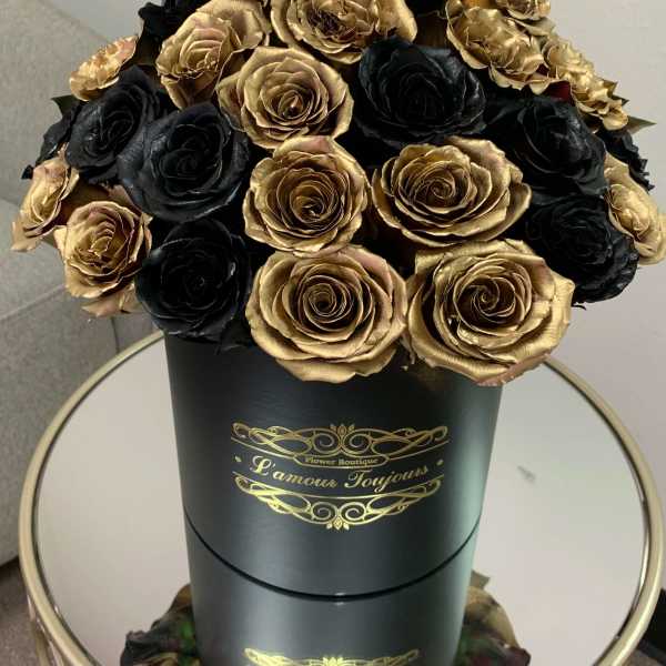 Black and Gold Signature Box