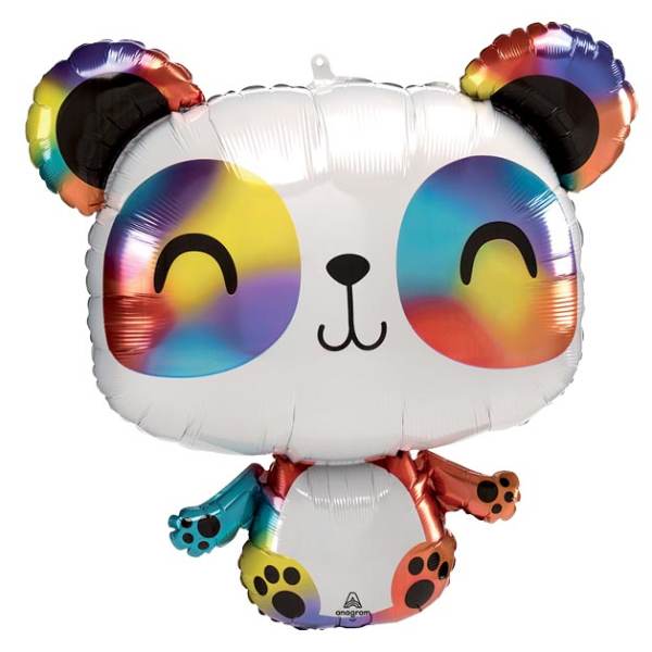 24" Rainbow Panda Mylar