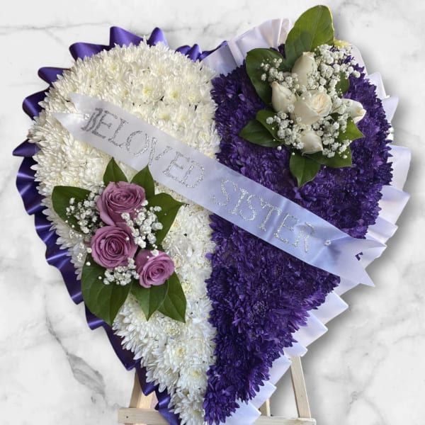 Half Heart Medium Funeral