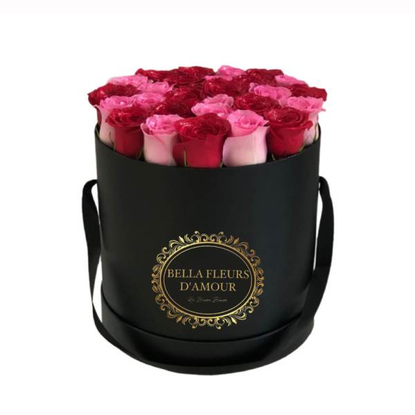 Classic red & pink round box