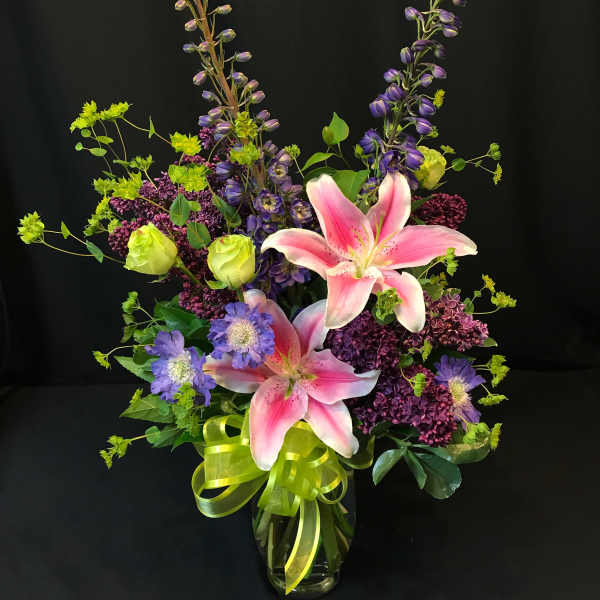 Lilac Rose large spring bouquet