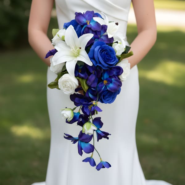silk bridal bouquet