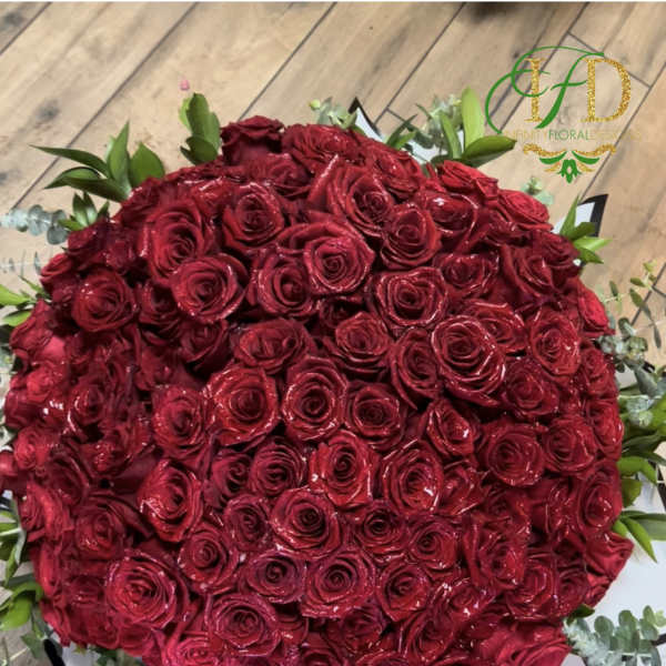 Luxury100 Wrapped Rose Bouquet