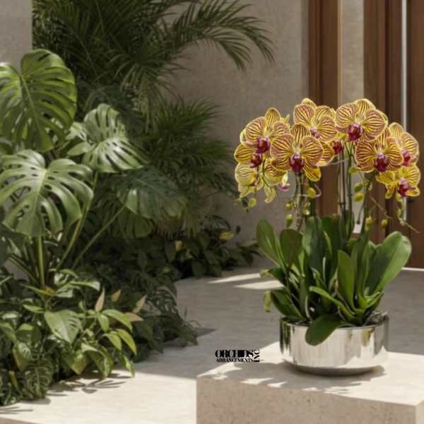 Peach Phalaenopsis Orchid – Premium Interior Design