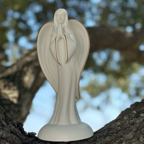 Ceramic Praying Angel Keepsake