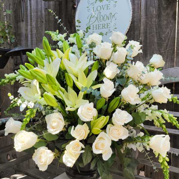 Rested Memory Funeral Urn Centerpiece