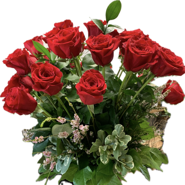 Dozen Red Rose Arrangement