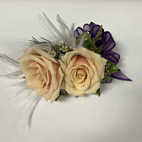 Sahara Rose Boutonniere and Corsage