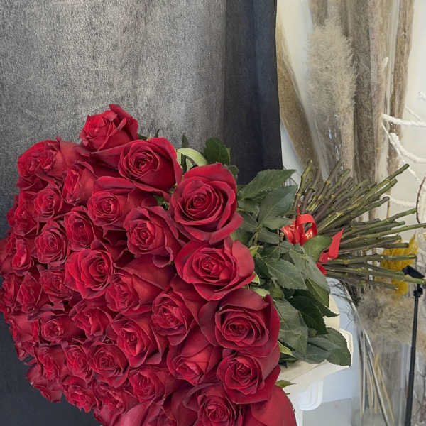 50 Red roses