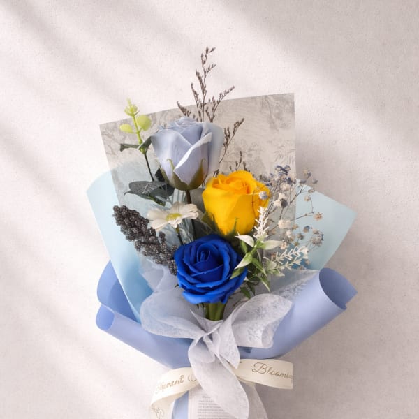 [SOAP FLOWER] Blue Serenity Petite Soap Flower Bouquet