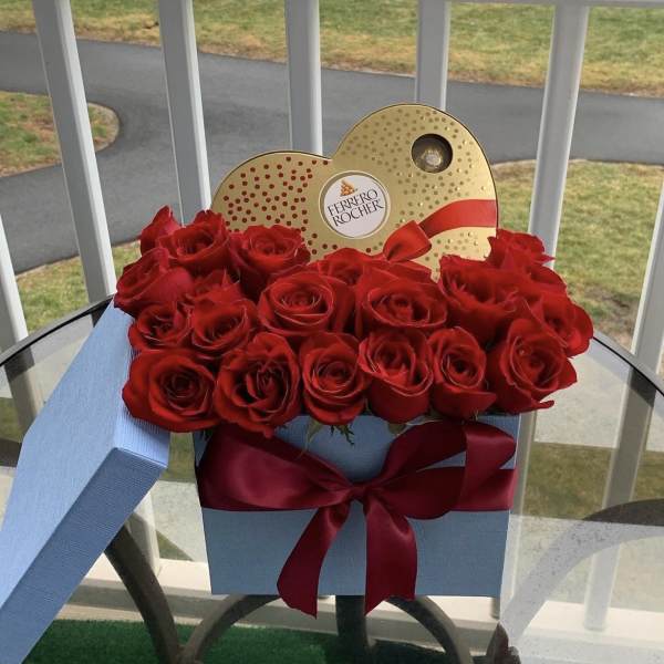 Three dozens of Red Roses by lavish bouquets