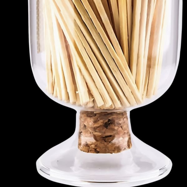 Decorative Glass Cloche w/matches
