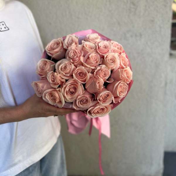 2 Dozen Pink Roses Bouquet