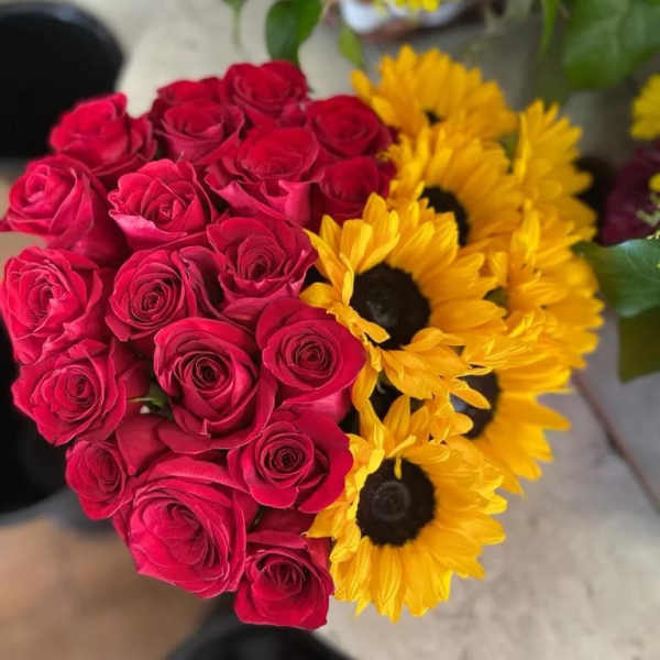 Arreglo en forma de corazon