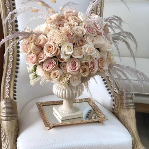 Zoe - Dusty Rose Delight with Pampas