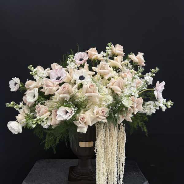 Blush & Cream Pedestal Vase