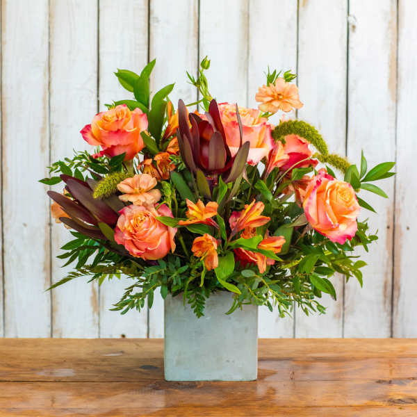 Copper Charm Flower Cube