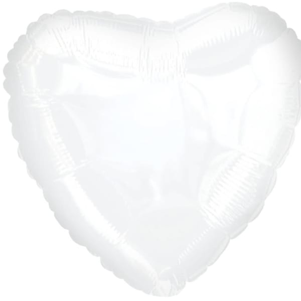 White - Mylar Balloon