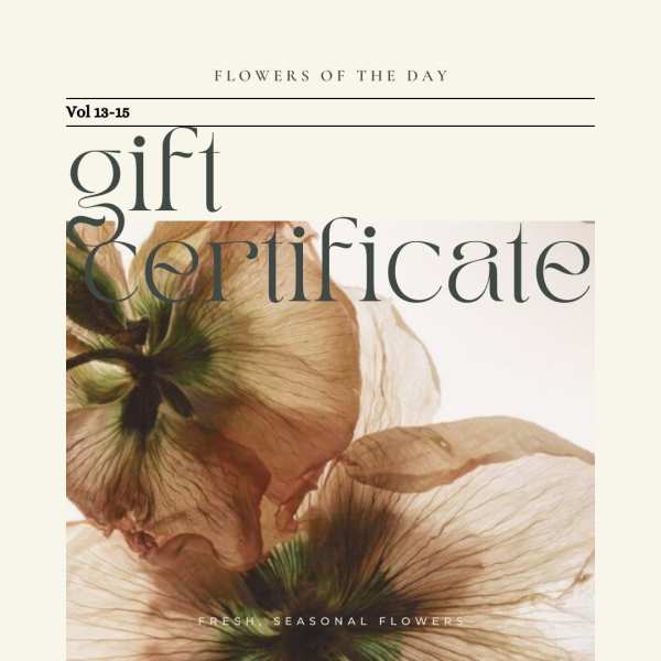 Gift Certificate