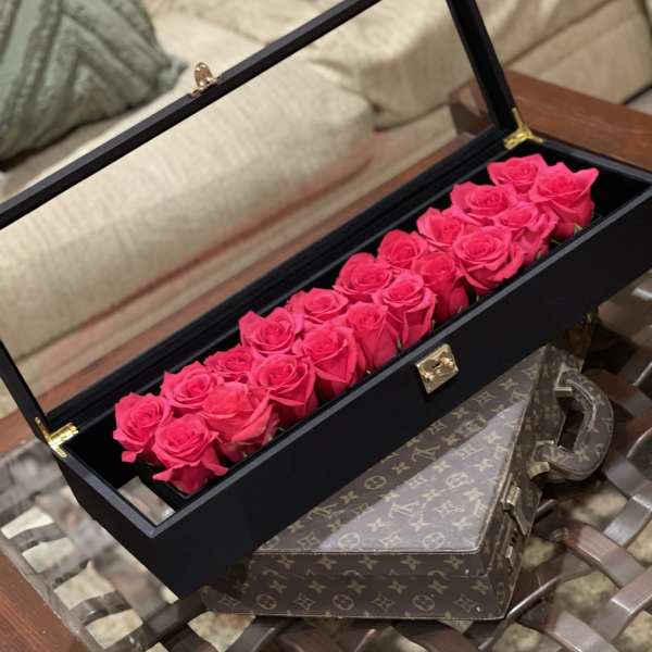 Deluxe Briefcase with Roses