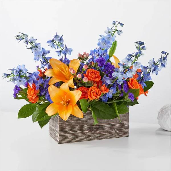 Radiant Citrus Box Bouquet (exquisite)