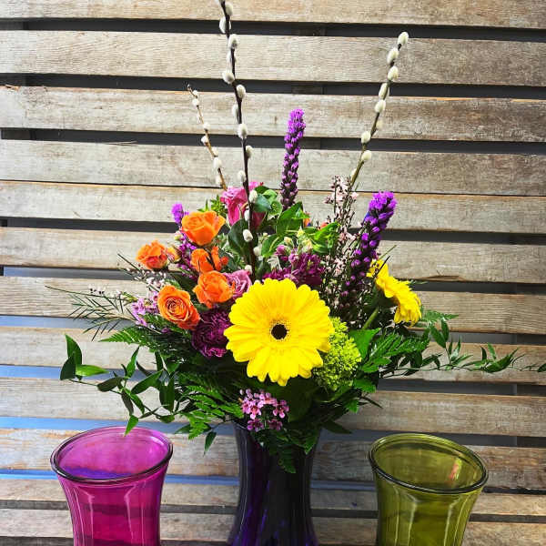 Spring in bloom vase