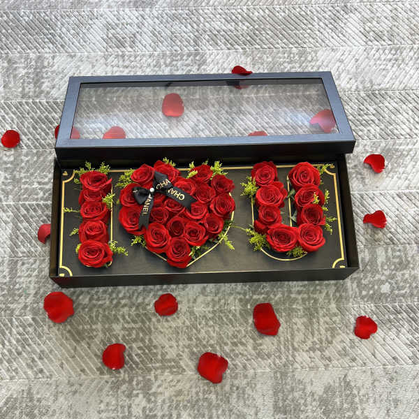 I ️You Box - With Red Roses