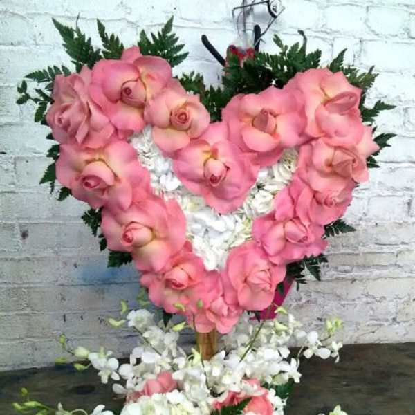 Pink Heart Basket
