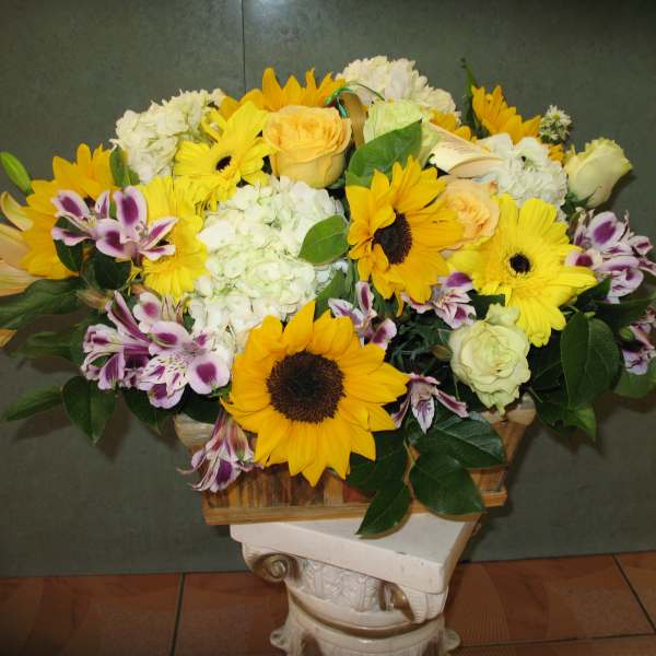 Basket, Rpses Sunflowers #51